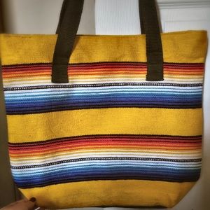 Handwoven Serape Tote Bag